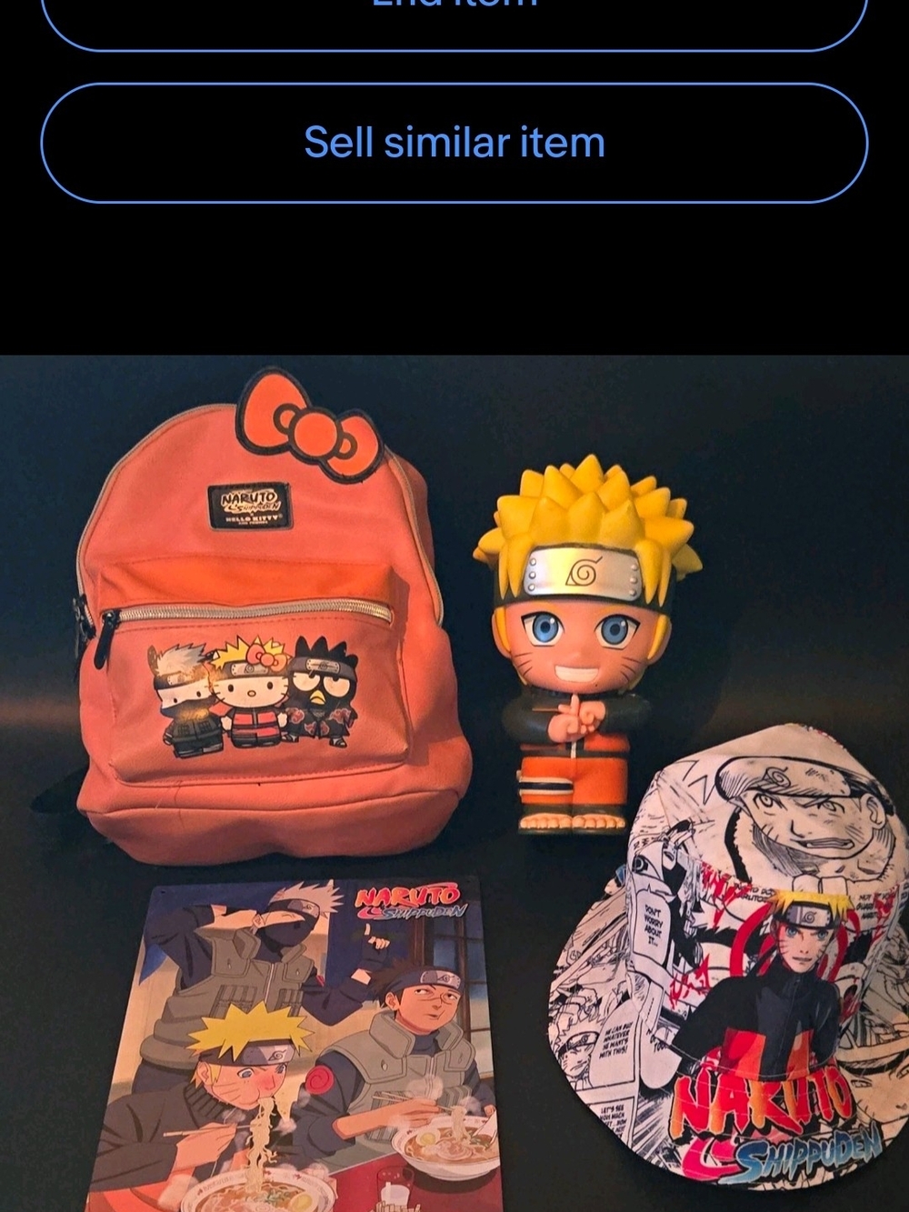 Naruto Kids Orange Character Backpack & Figure Set